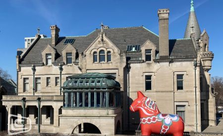 Custom Inflatable Dala Horse at American Swedish Institute